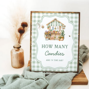 Locally Grown Farmers Market Baby How Many Candies Poster