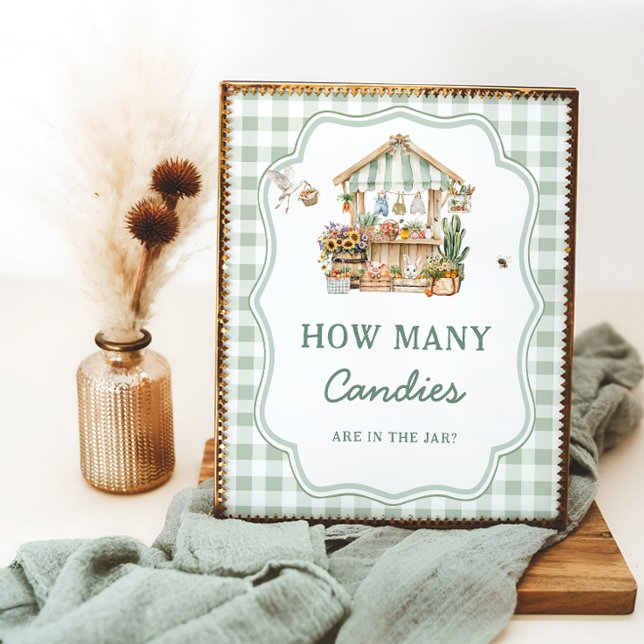 Locally Grown Farmers Market Baby How Many Candies Poster (Creator Uploaded)