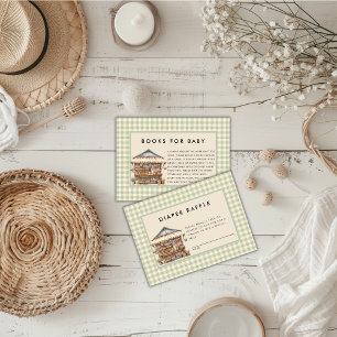 Locally Grown Farmer's Market Baby Shower  Enclosure Card
