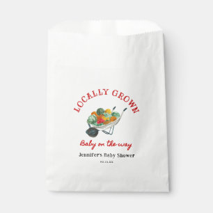 Locally Grown Farmers Market Baby Shower Favour Bags