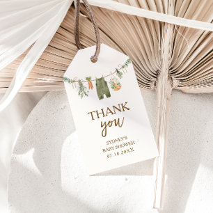 Locally Grown Farmer's Market Baby Shower Favour Gift Tags