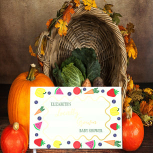 Locally Grown Farmer's Market Baby Shower Guest Book