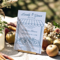 Locally Grown Farmer's Market Baby Shower