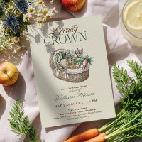 Locally Grown Farmer's Market Baby Shower