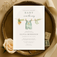 Locally Grown Farmers Market Baby Shower