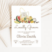 Locally Grown Farmers Market Baby Shower