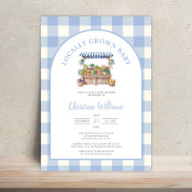 Locally Grown Farmers Market Baby Shower