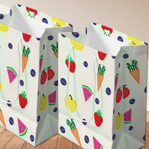 Locally Grown Farmer's Market Baby Shower Medium Gift Bag
