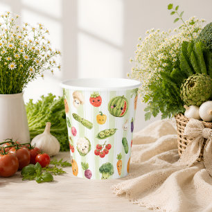 Locally Grown Farmer's Market Baby Shower Paper Cups
