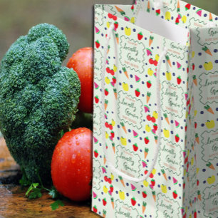 Locally Grown Farmer's Market Baby Shower Small Gift Bag