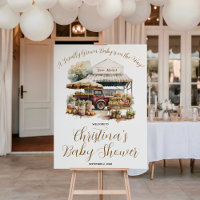 Locally Grown, Farmer's Market Baby Shower Welcome