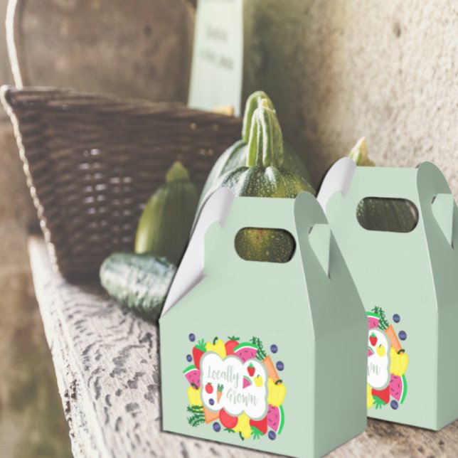 Locally Grown Farmer's Market Birthday Favour Box (Creator Uploaded)