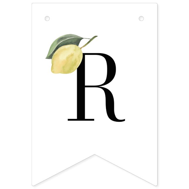 Locally Grown Farmers Market Black Baby Shower Bunting (Twelfth Flag)