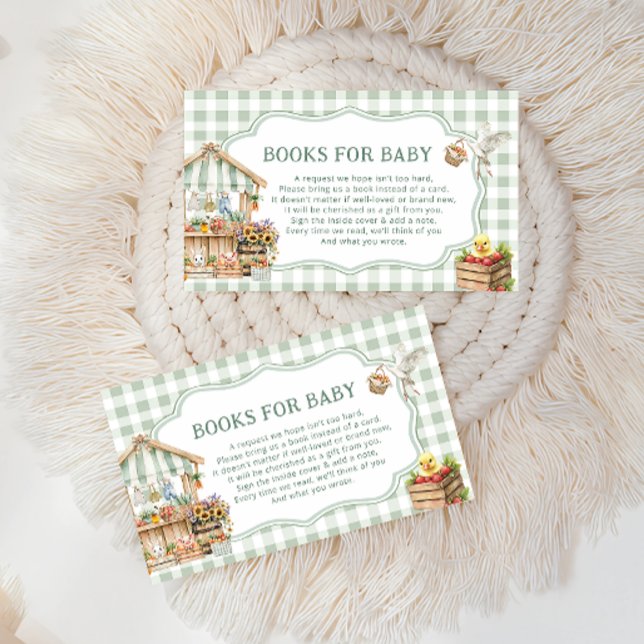 Locally Grown Farmers Market Books for Baby ticket Enclosure Card (Creator Uploaded)