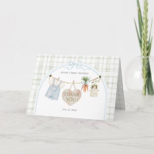 Locally Grown Farmers Market Boy Baby Shower Card