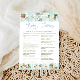 Locally Grown Farmers Market Boy Baby Trivia Game