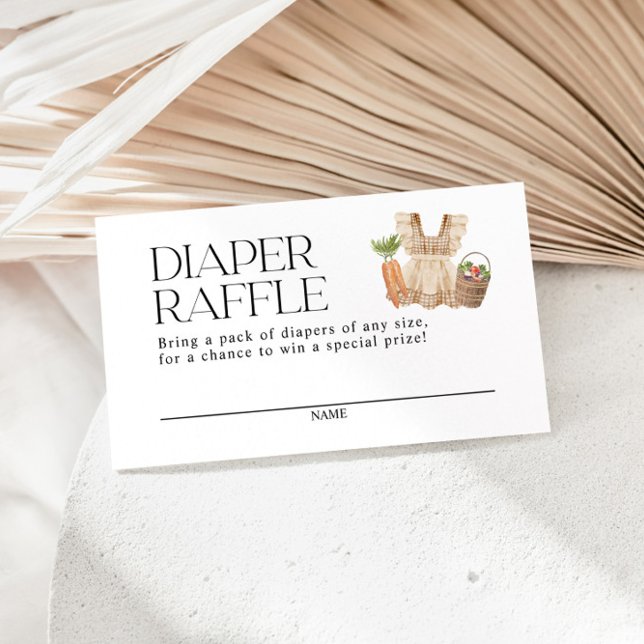 Locally Grown Farmers Market Diaper Raffle Enclosure Card (Creator Uploaded)