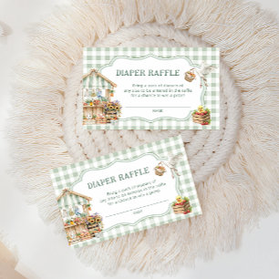 Locally Grown Farmers Market Diaper Raffle Tickets Enclosure Card