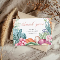 Locally Grown Farmers Market Girl Baby Shower