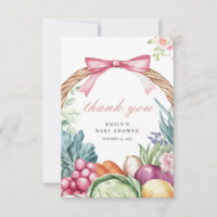 Locally Grown Farmers Market Girl Baby Shower