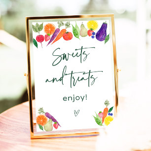 Locally Grown Farmers Market Sweet Treats Sign