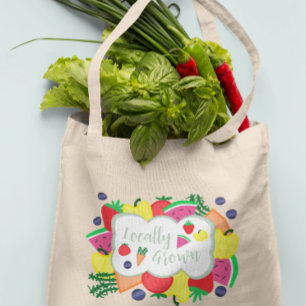 Locally Grown Farmer's Market Tote Bag