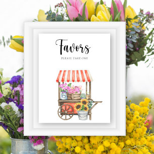Locally Grown Flowers baby shower Favors  Poster