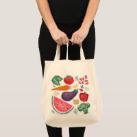 Locally Grown Fruits and Vegetables Grocery Bag