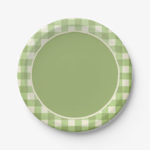 Locally Grown Garden Theme Paper Plate