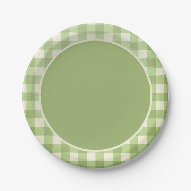 Locally Grown Garden Theme Paper Plate (Front)