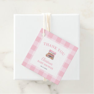 Locally Grown Girl Baby Shower Thank You Favour Tags