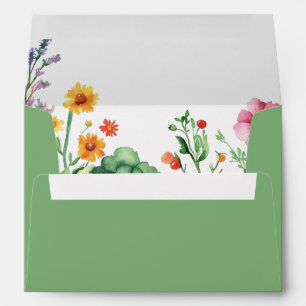 Locally Grown Girl Farmers Market Baby Shower Envelope