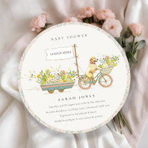 Locally Grown Golden Retriever Floral Baby Shower