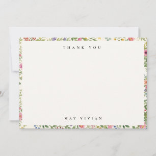 Locally Grown & Loved Baby Shower Blank Thank You Card
