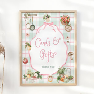 Locally Grown Market Baby Shower Cards and Gifts Poster