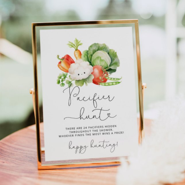 Locally grown Pacifier hunt baby shower game Poster (Creator Uploaded)