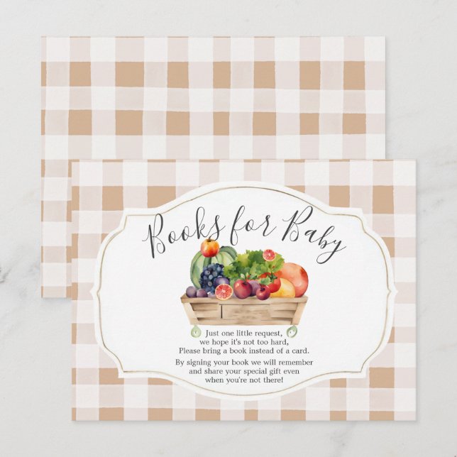 Locally Grown Veggies Farmer Market Books For Baby Postcard (Front/Back)