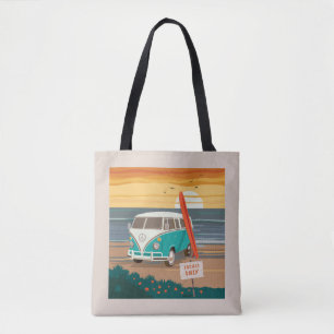 Locals Only   VW Surf Van Tote Bag
