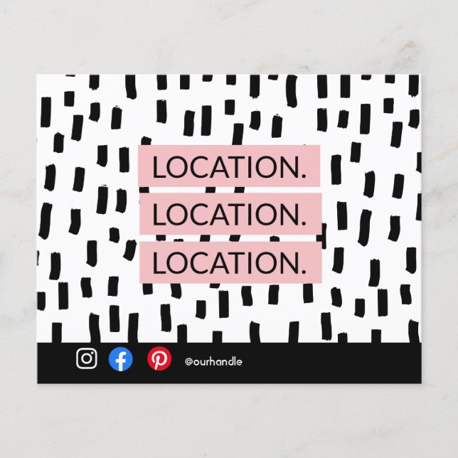 Location Location Location Real Estate Card (Front)