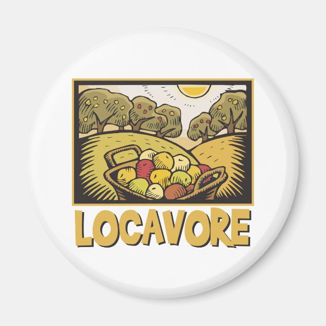 Locavore Slow Food Magnet (Front)