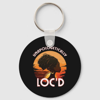 Loc'd Black Women Queen Sisterlocks Melanin  Key Ring