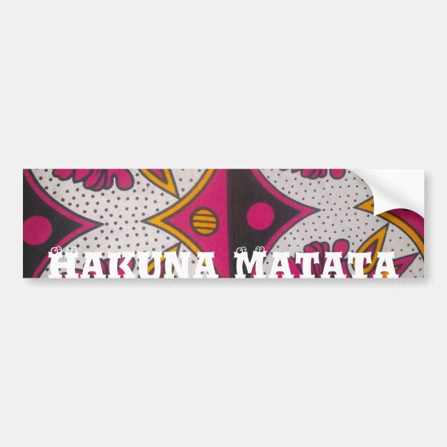 Locely design Customise Product Bumper Sticker (Front)