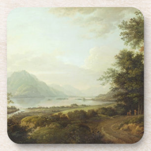 Loch Awe, Argyllshire, c.1780-1800 (oil on canvas) Coaster