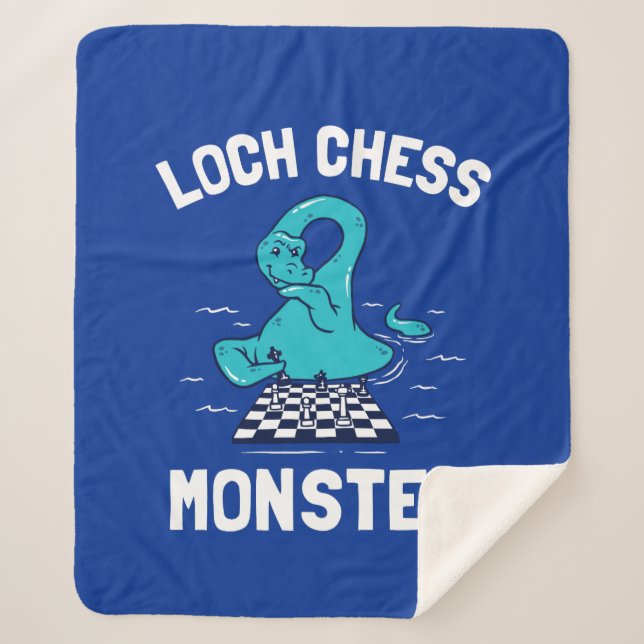 Loch Chess Monster Sherpa Blanket (Front)