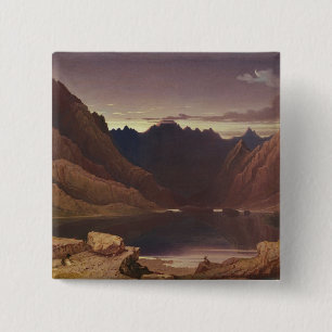 Loch Coruisk, Isle of Skye - Dawn, c.1826-32 (w/c 15 Cm Square Badge