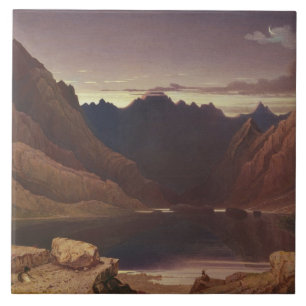 Loch Coruisk, Isle of Skye - Dawn, c.1826-32 (w/c Tile
