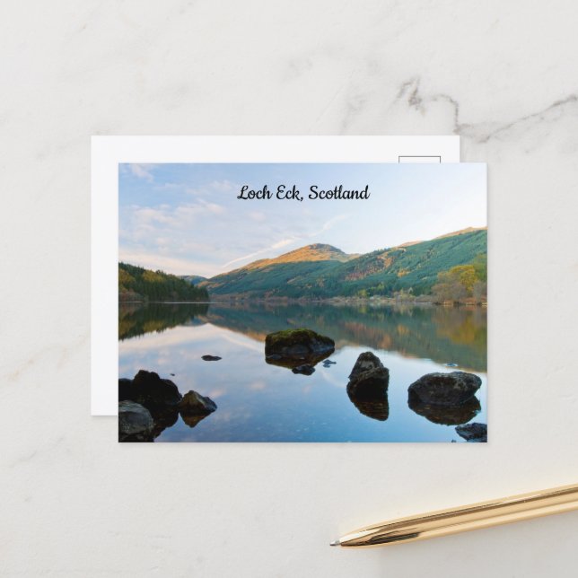 Loch Eck, Scotland Postcard (Front/Back In Situ)