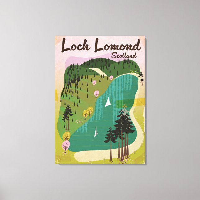 Loch Lamond Scotland Canvas Print (Front)