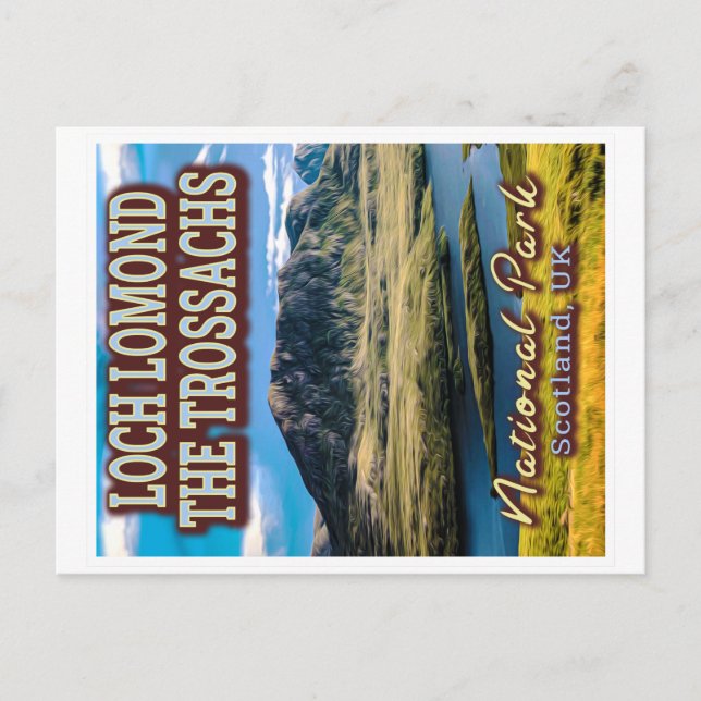 LOCH LOMOND and THE TROSSACHS NATIONAL PARK - UK Postcard (Front)