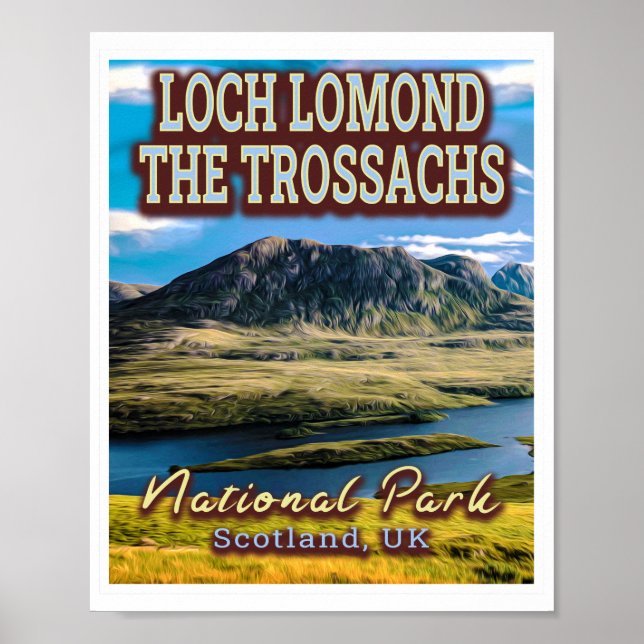 LOCH LOMOND and THE TROSSACHS NATIONAL PARK - UK Poster (Front)